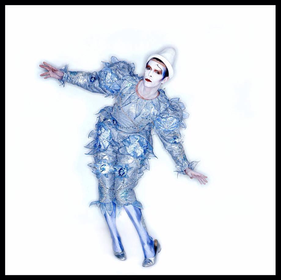 David Bowie as Pierrot from his video for Ashes To Ashes, released 1980.