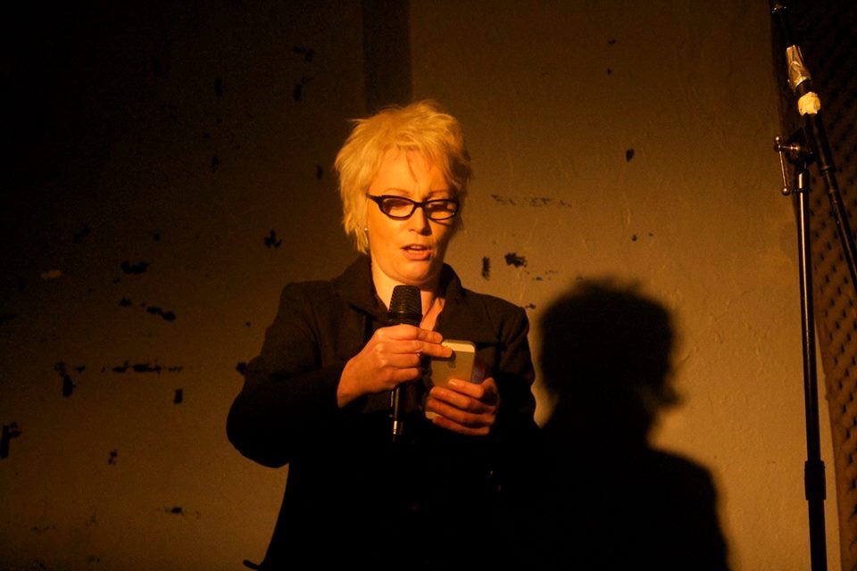 Sara performing at Spoken Word London